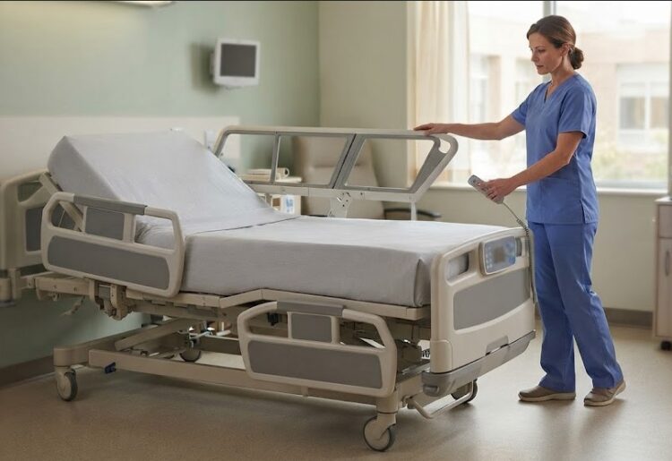 Lit médicalisé : les barrières et la hauteur variable